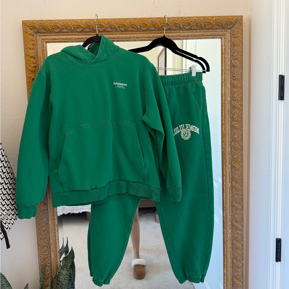Lululemon Scuba Set Raceway Green 💚✨ Hoodie + Joggers Size M - Picture 9 of 10